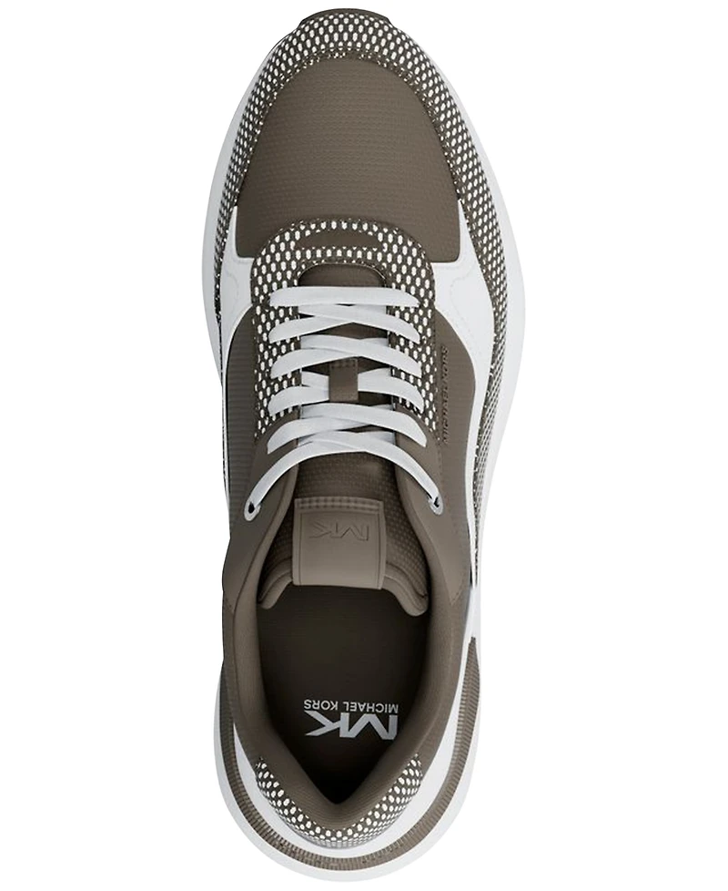 Michael Kors Men's Trevor Leather & Mesh Trainers