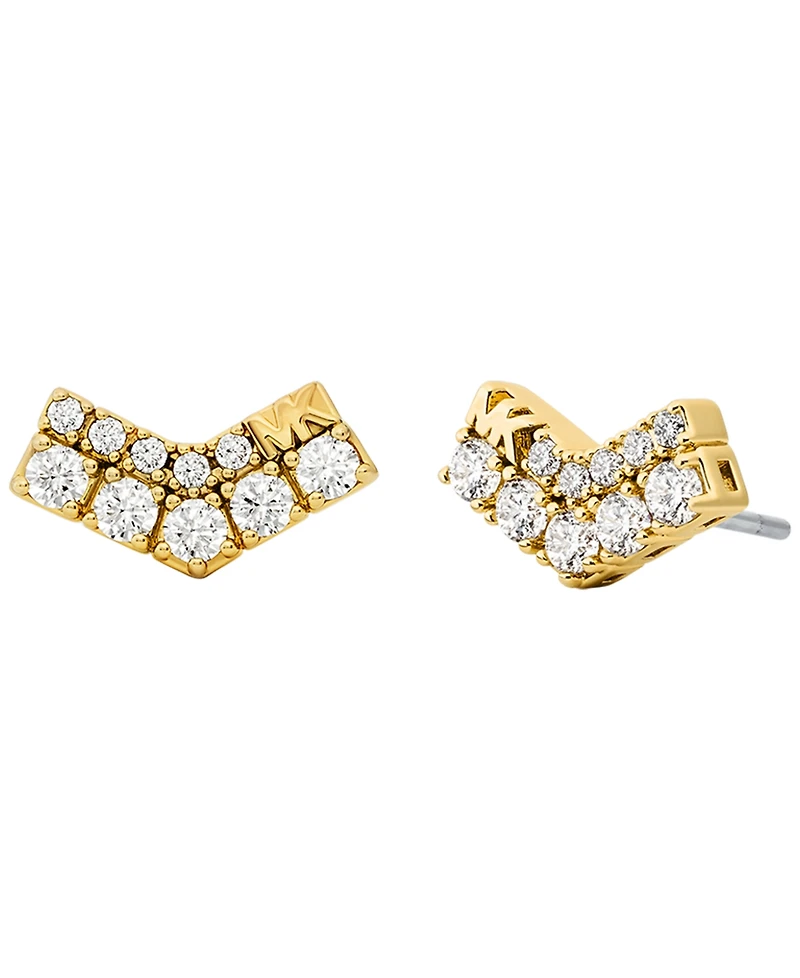 Michael Kors Cubic Zirconia Pave Stud Earrings