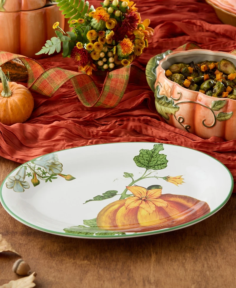 Certified International Harvest Fields Oval Platter