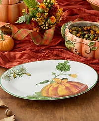 Certified International Harvest Fields Oval Platter