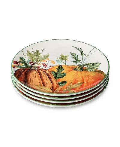 Certified International Harvest Fields Dinner Plates, Set of 4