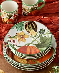 Certified International Harvest Fields Salad Plates, Set of 4