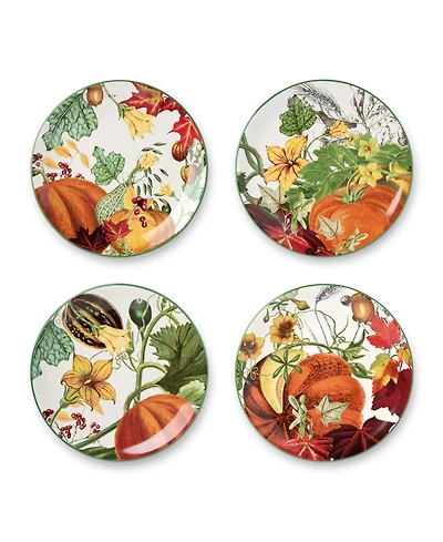 Certified International Harvest Fields Salad Plates, Set of 4