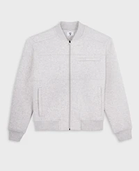 Mode of One Men's Relaxed Fit Long Sleeve Zip-Front Heathered Scuba Jacket, Macy's Exclusive