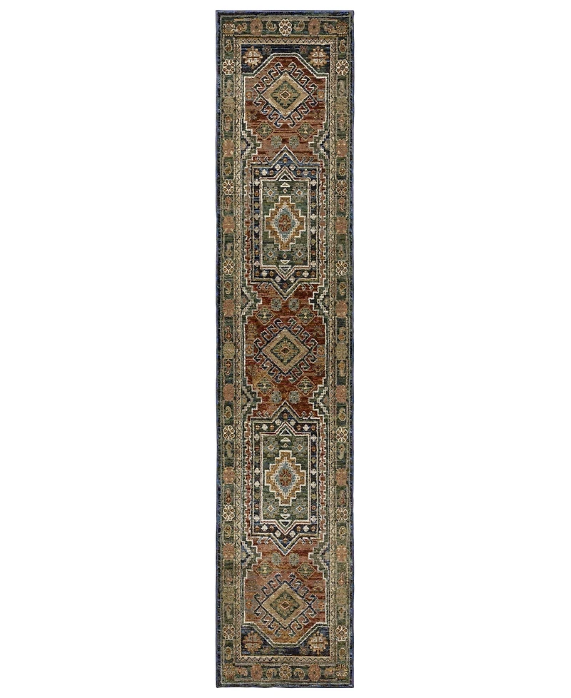 Oriental Weavers Andorra 2442A 2'6"x12' Runner Area Rug