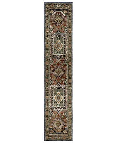 Oriental Weavers Andorra 2442A 2'6"x12' Runner Area Rug