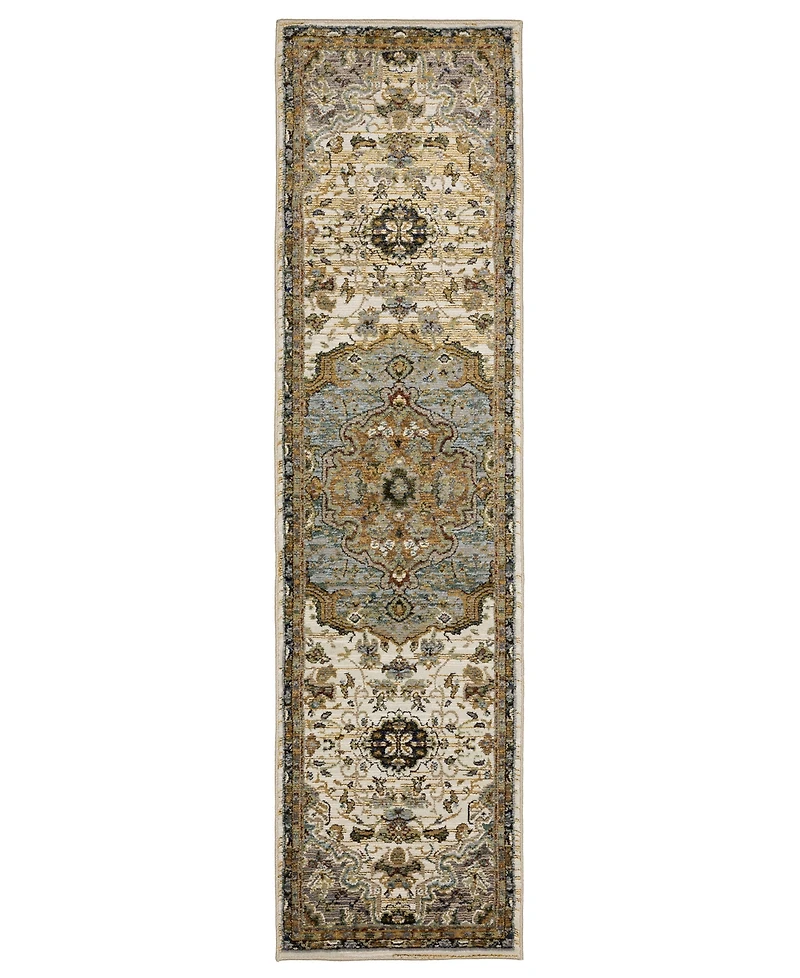Oriental Weavers Andorra 2451B 2'3"x8' Runner Area Rug