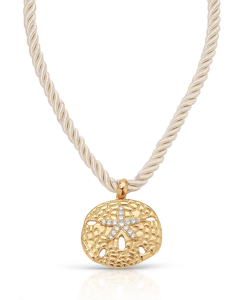 Ettika Sand Dollar Pendant Necklace