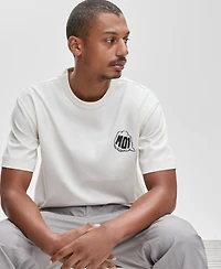 Mode of One Men's Sport Dudes Relaxed Fit Short Sleeve Graphic Crewneck T-Shirt