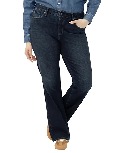 Silver Jeans Co. Plus Suki Mid Rise Curvy Fit Bootcut