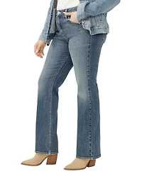 Silver Jeans Co. Plus Size Suki Mid Rise Curvy Fit Bootcut Jeans