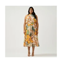 Estelle Paradisa Sleeveless Midi Dress