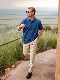 Koy Clothing Men's Short Sleeve Pique Cotton Polo