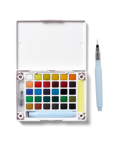 Sakura Koi Field 30 Assorted Watercolors with Brush Sketch Set