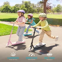 Electric Scooter for Kids with Adjustable Handlebar and Led Lights
