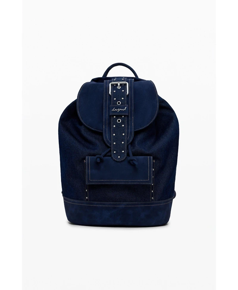 Desigual Women's Medium convertible denim bucket backpack