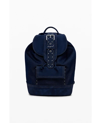 Desigual Women's Medium convertible denim bucket backpack