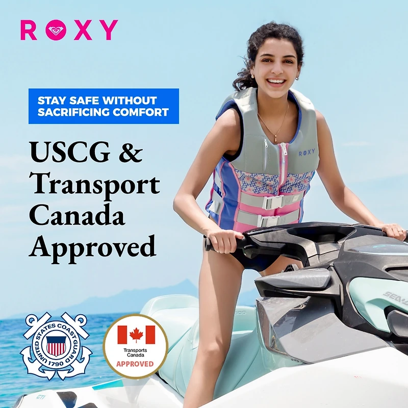 Roxy Women's Life Jacket, Uscg Approved Evoprene Daily Pfd