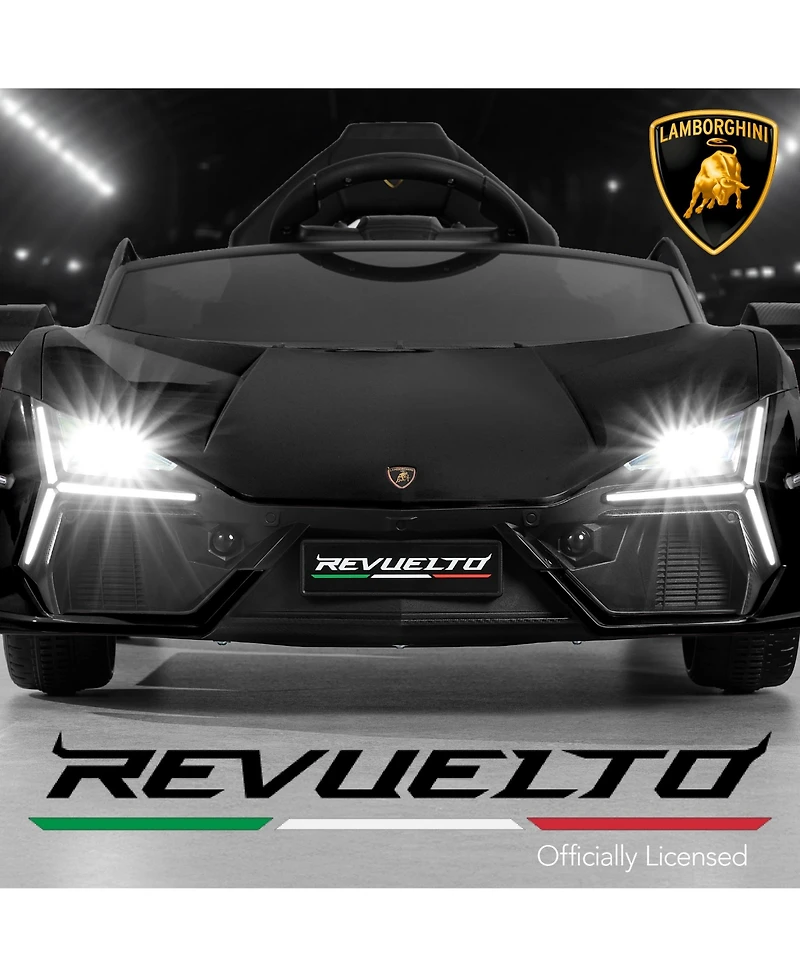 Best Choice Products Kids 12V Ride-On Car Officially Licensed Lamborghini Revuelto w/ Remote, Led Lights