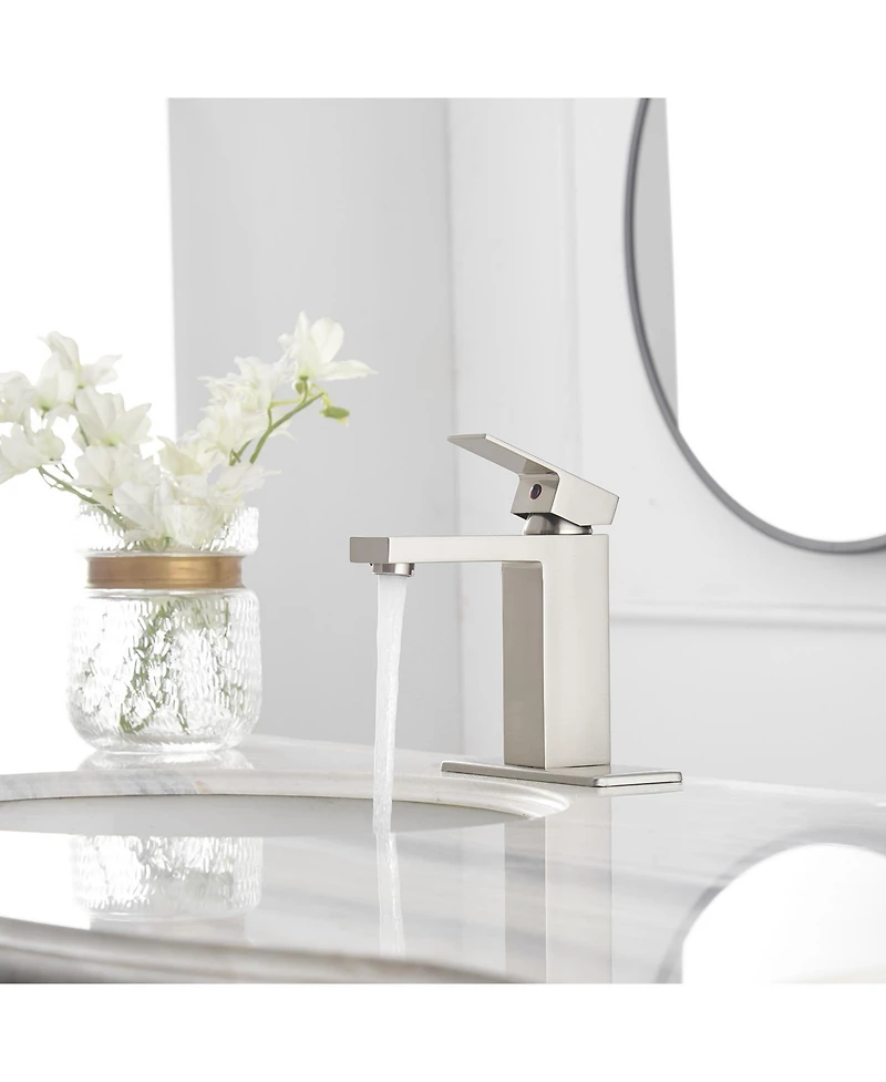 Single Hole Single-Handle Low-Arc Bathroom Faucet With Pop-up Drain Assembly Oil Rubbed Bronze