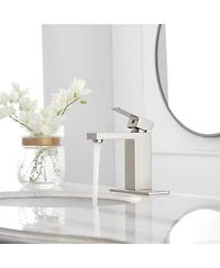 Single Hole Single-Handle Low-Arc Bathroom Faucet With Pop-up Drain Assembly Oil Rubbed Bronze