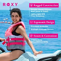 Roxy Uscg Approved Women s Life Vest, Lightweight Epe Foam and Drain Holes