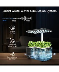 SonicGrace Indoor Hydroponic Growing System with Led Grow Light