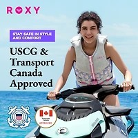 Roxy Women's Life Vest, Uscg Approved Life Jacket, Evoprene Pfd for water sports