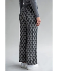 Sskein Women's Zoe Checkered Knit Trousers