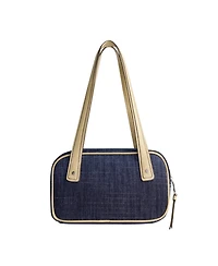 True Religion Small Denim Bowling Satchel