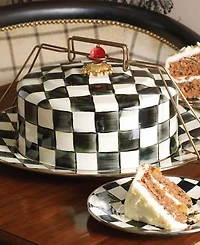 Mackenzie-Childs Courtly Check Cake Carrier