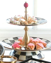 Mackenzie-Childs Courtly Check -Tier Sweet Stand