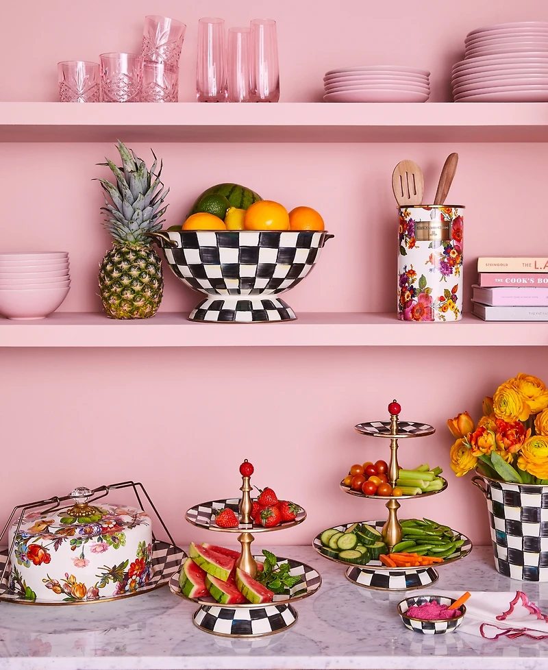Mackenzie-Childs Courtly Check -Tier Sweet Stand