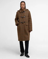 Barbour Women's Melody Checkered Hooded Coat