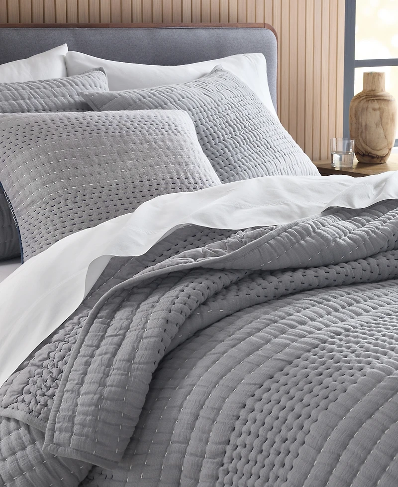 Oake Pick Stitch 3-Pc. Coverlet Set, Full/Queen, Exclusively for Macy's