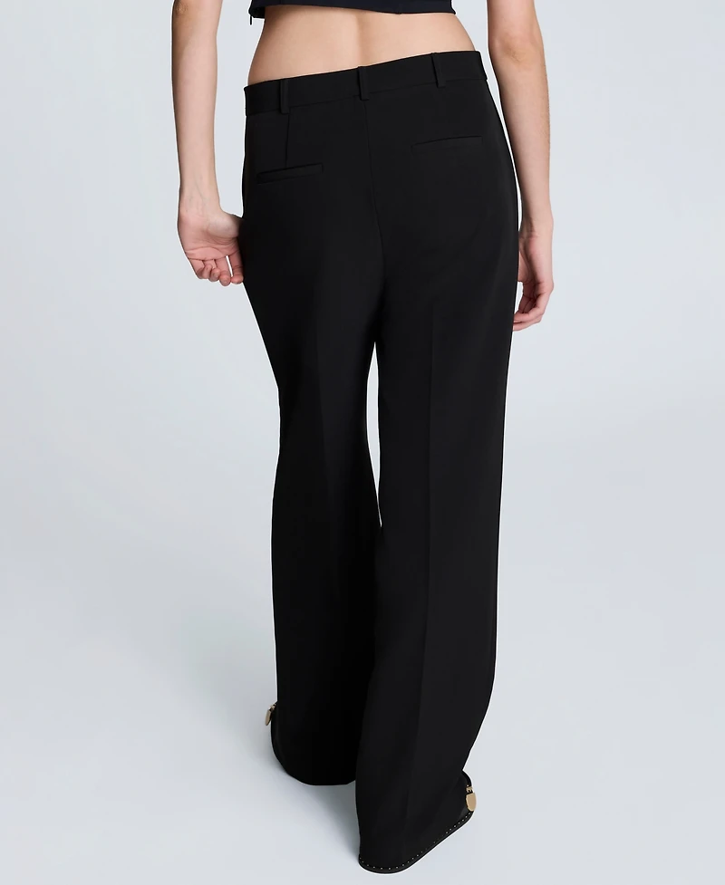 Kenneth Cole Women's Luxe Twill Wide-Leg Pants