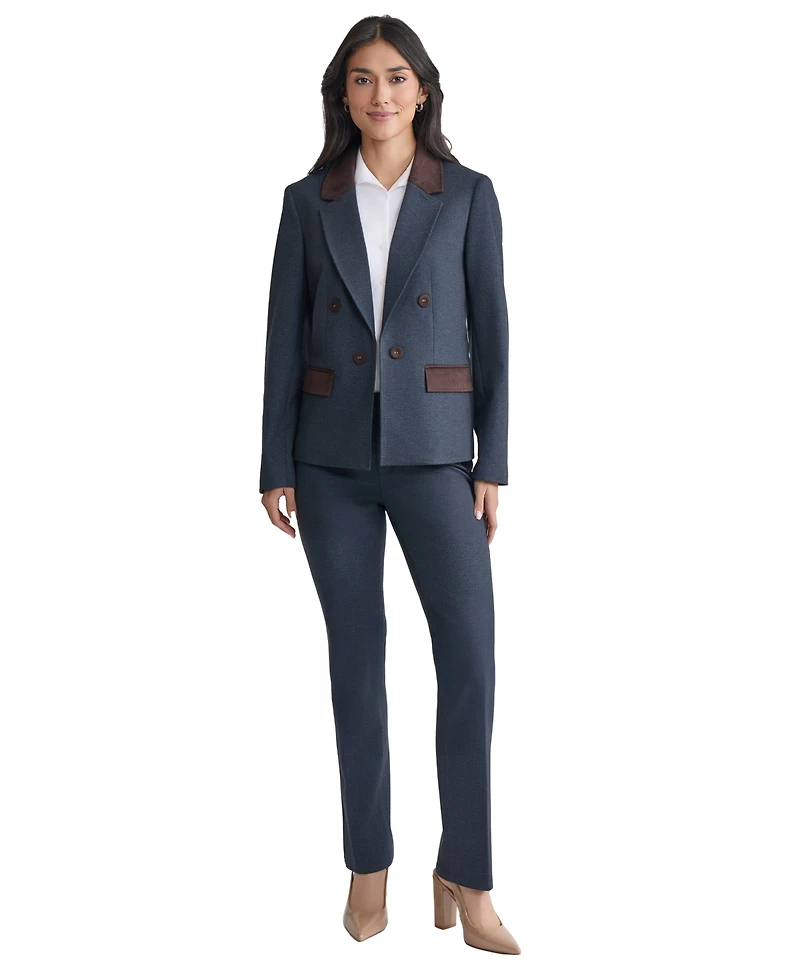 Jones New York Women's Faux-Double-Breast Two-Tone Blazer