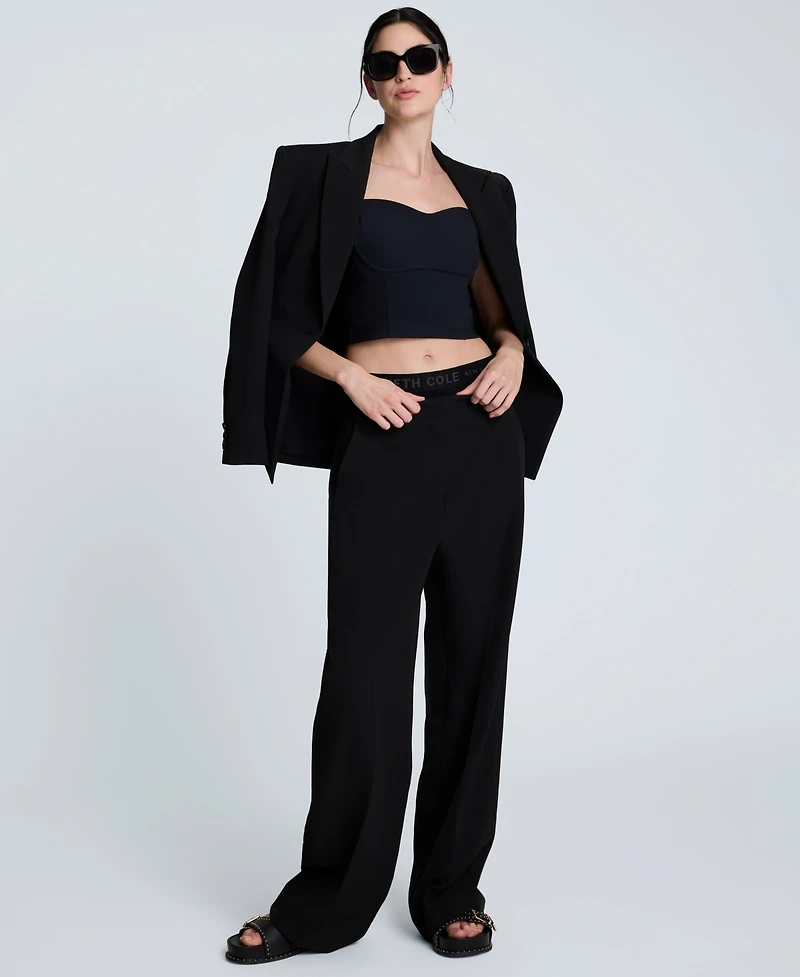 Kenneth Cole Women's Peak Lapel One-Button Blazer