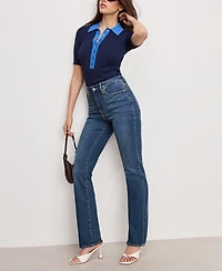 Good American Women's Cable Knit Button Up Bodysuit