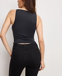 Good American Women's Weightless Scuba Sleeveless Tank Top