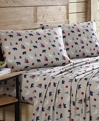 Beatrice Home Fashions Lodge 100-Thread Count Microfiber -Pc. Sheet Set