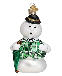 Old World Christmas 4.25" Rudolph the Red-Nosed Reindeer Sam the Snowman Ornament