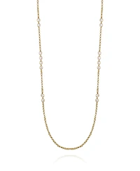 Vince Camuto Gold Tone Long Station Necklace