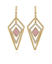 Vince Camuto Gold-Tone Diamond Shaped Drop Earrings