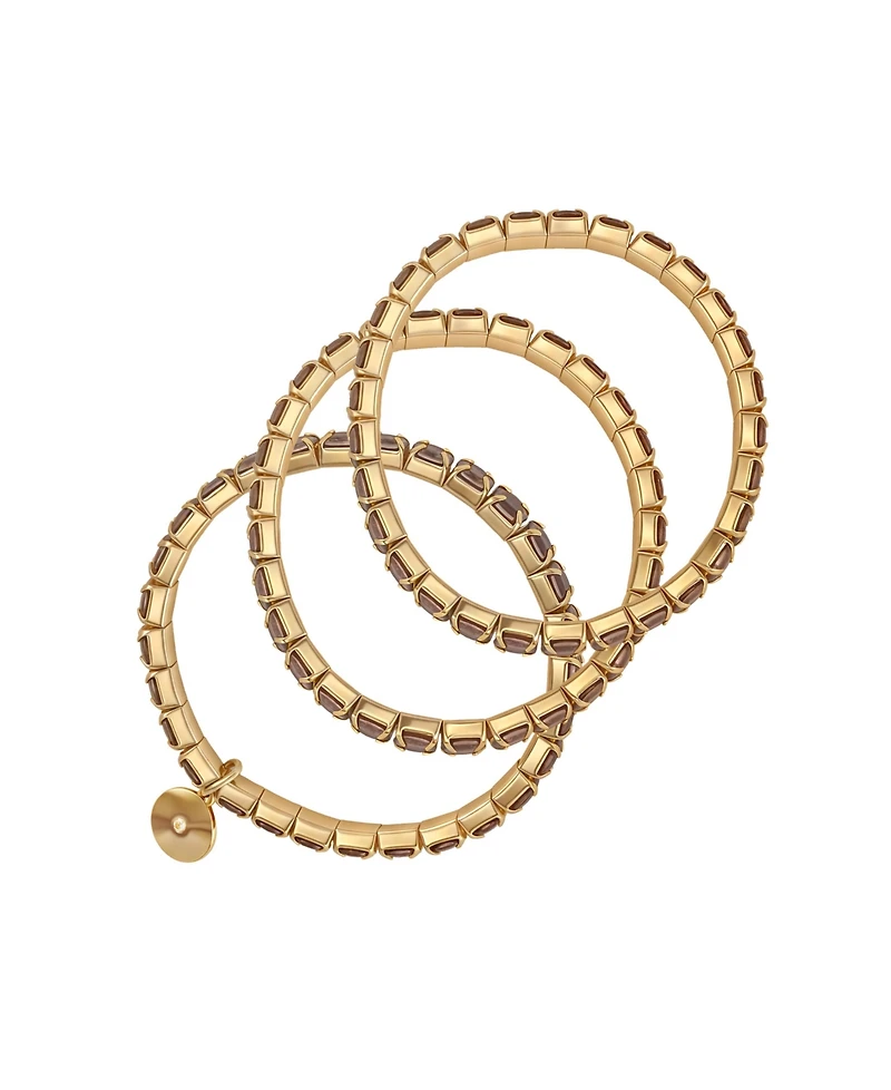 Vince Camuto Cubic Zirconia Trio Stretch Bracelet Set