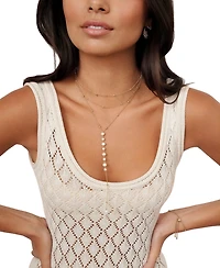 Ettika Coastal Mother of Pearl Lariat Necklace