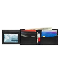 Tommy Hilfiger Men's Rfid Stripe Embossed Bifold Traveler Wallet