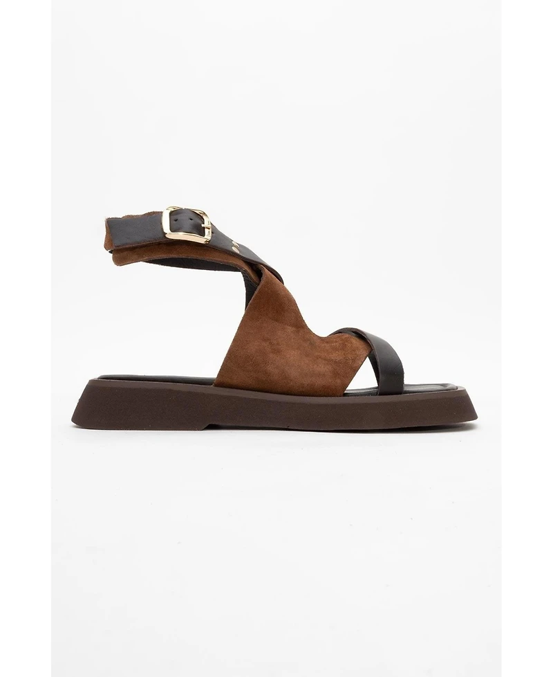 Minnea Suede Leather Sandal (Women)