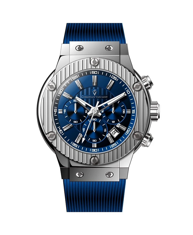 Christian Van Sant Men's Monarchy Blue Dial Watch