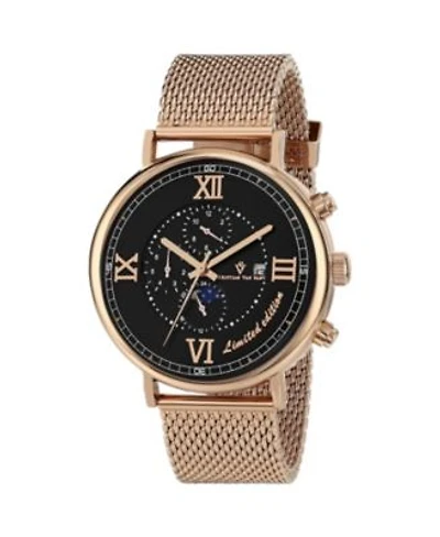 Christian Van Sant Mens Somptueuse Ltd Black Dial Watch Cv1154